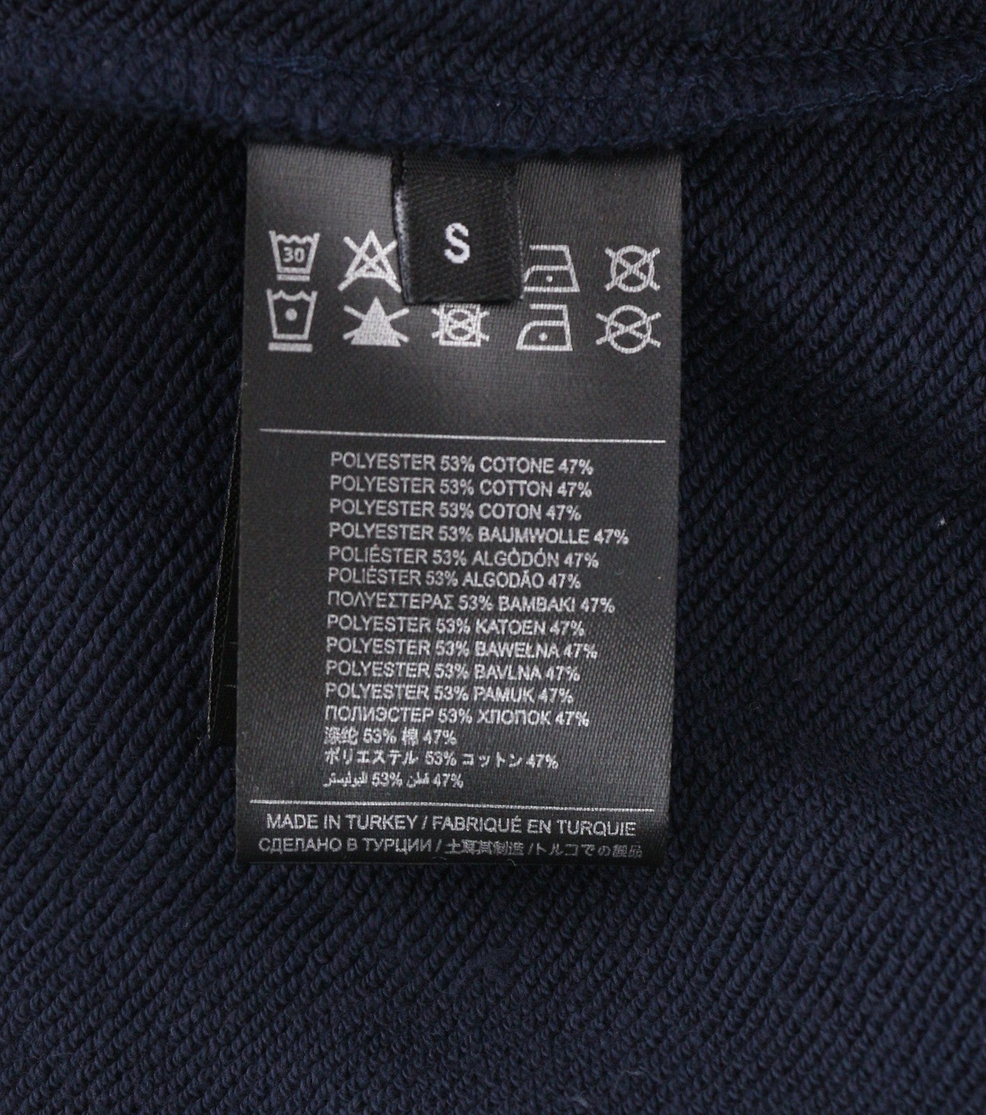 RICHMOND X Women's Sweatshirt S Hoodie Dark Blue Sapphire Printed Long Sleeve