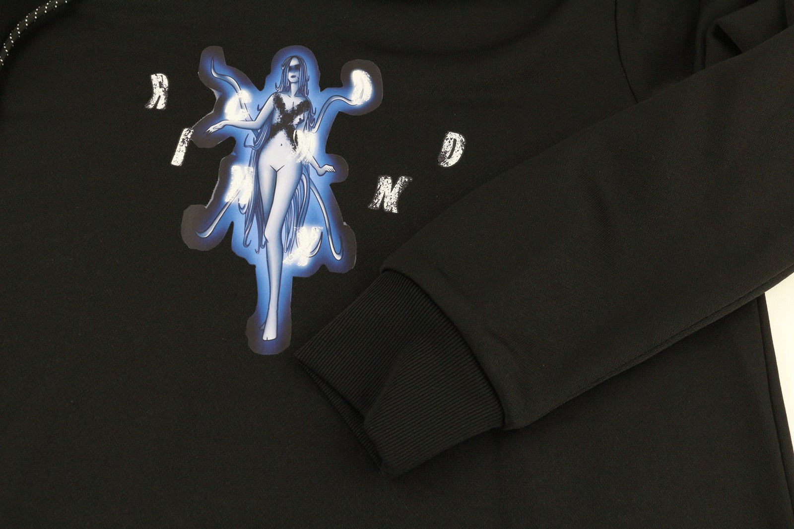 RICHMOND X Women's Sweatshirt S Black Hoodie Logo Big Pocket Long Sleeve