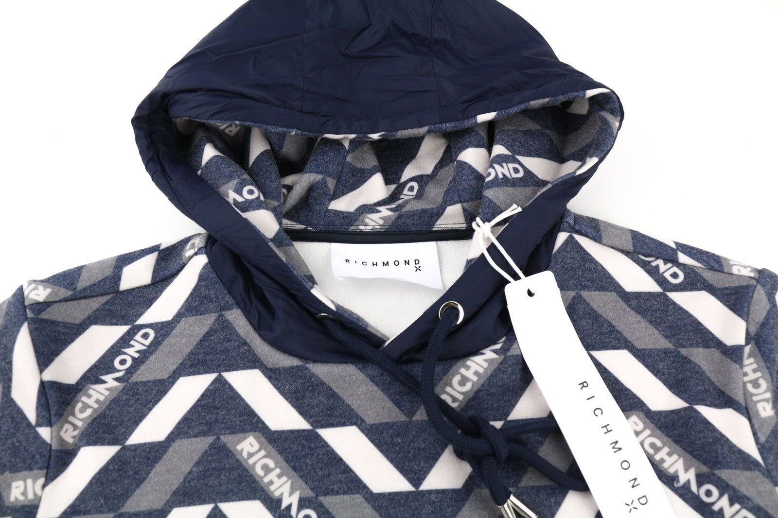 RICHMOND X Men's Sweatshirt M Hoodie Pullover Multicolour Logo Long Sleeve