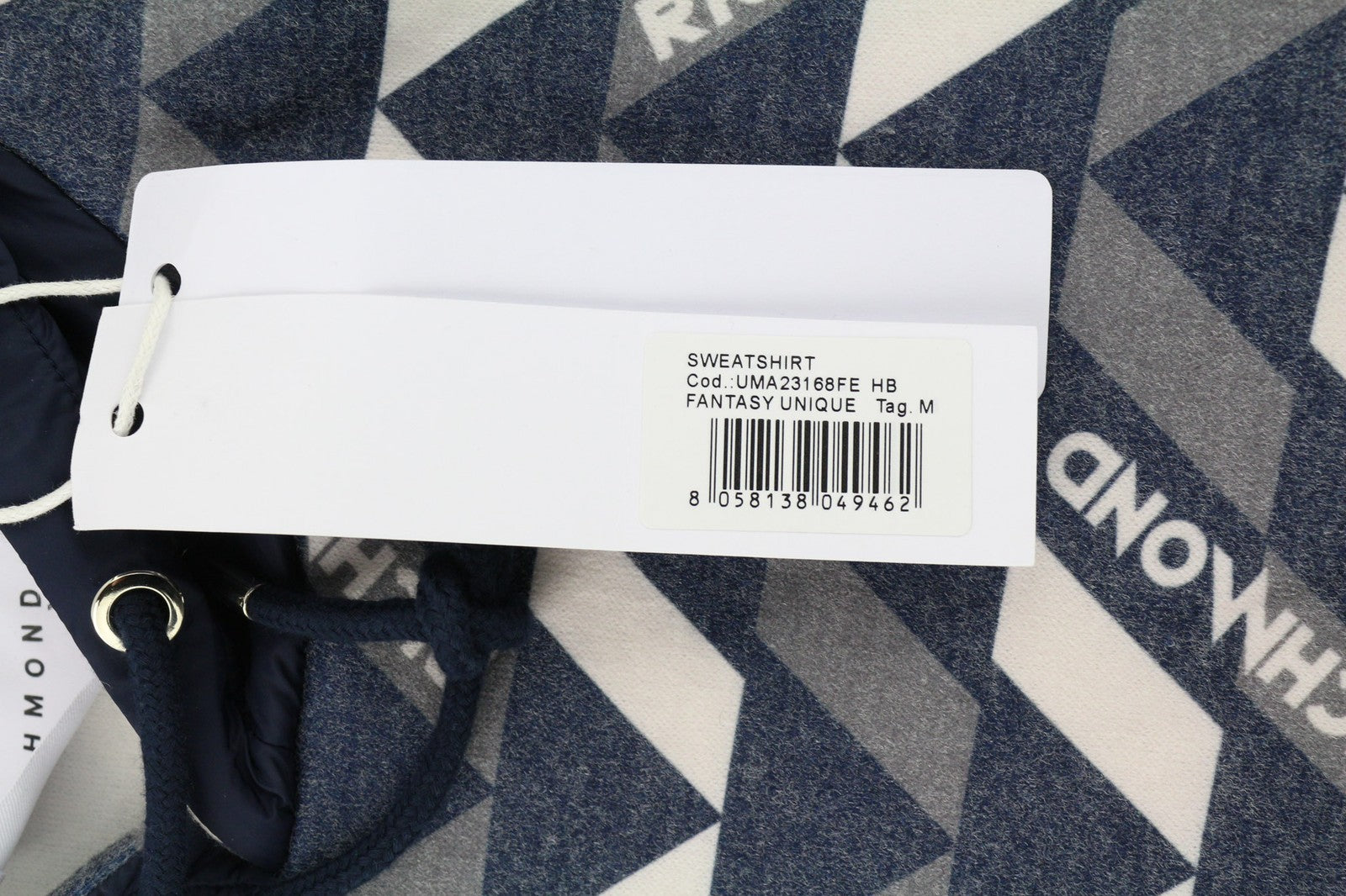 RICHMOND X Men's Sweatshirt M Hoodie Pullover Multicolour Logo Long Sleeve