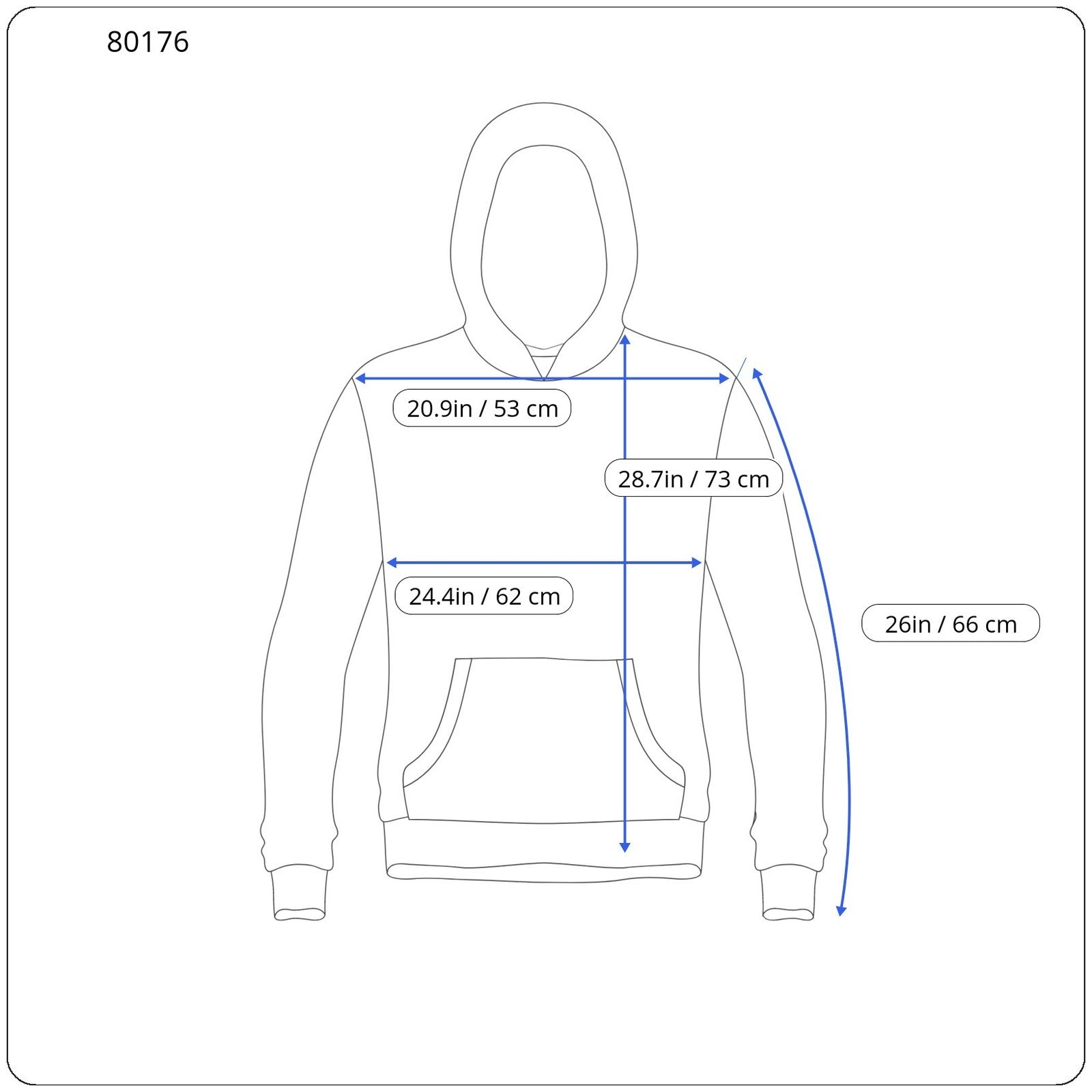 RICHMOND X Men's Sweatshirt M Lined Zipped Jacket Hoodie Blue Long Sleeves