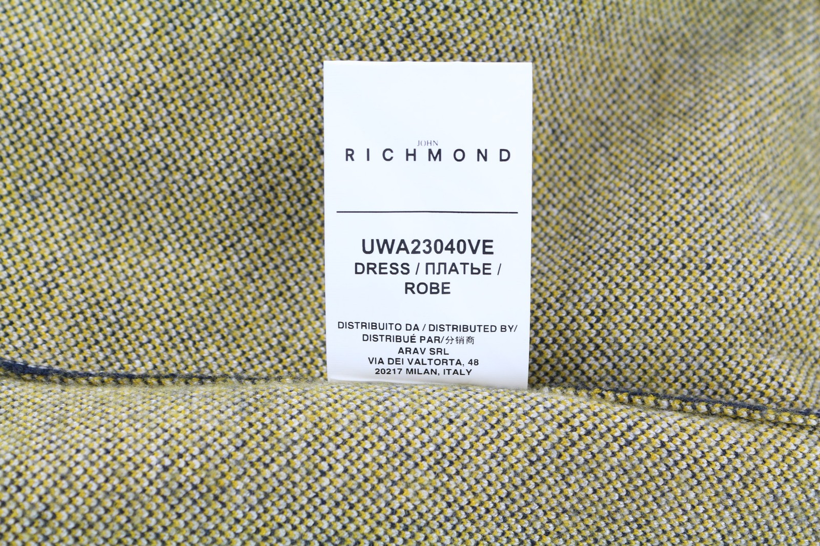 RICHMOND X moteriška megzta suknelė S, spalvinga, ilgomis rankovėmis, be pamušalo 