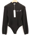 Black Polyester Bodysuit