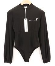 RICHMOND X moteriškas bodis S dydžio apvali kaklo tamprus juodas ilgomis rankovėmis užsegamas spaudėmis 