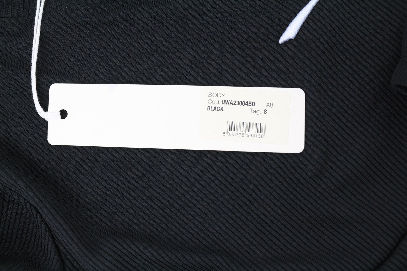 RICHMOND X moteriškas bodis S dydžio apvali kaklo tamprus juodas ilgomis rankovėmis užsegamas spaudėmis 