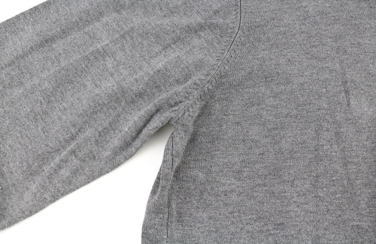 RICHMOND X Men's Jumper M Grey V-Neck Knit Pullover Logo Long Sleeve Casual