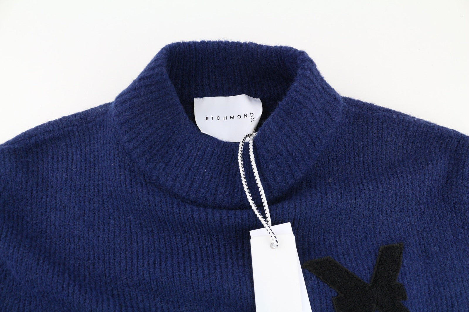 RICHMOND X Women's Jumper S Wool Knit Pullover Long Sleeve Embroidered Logo