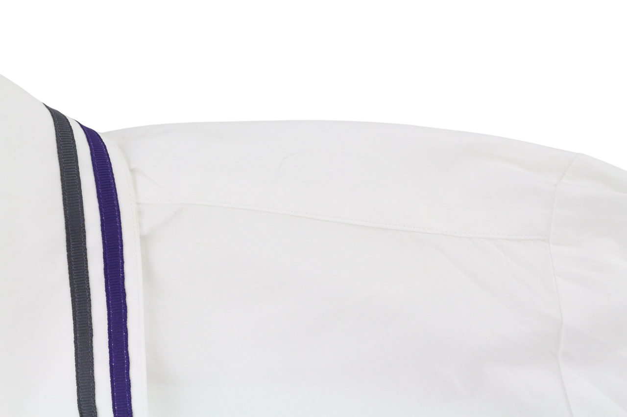 RICHMOND X moteriški marškinėliai S dydžio balti, dideli logotipai, sagomis užsegama, išskleidžiama apykakle, šviesūs 