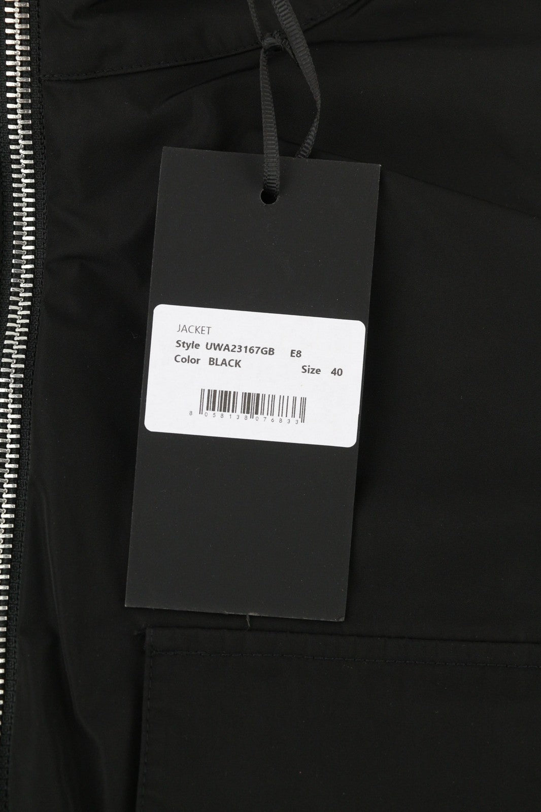 RICHMOND X Women's Jacket 40 Black High Neck Long Sleeve Anorak Zip Side Vent