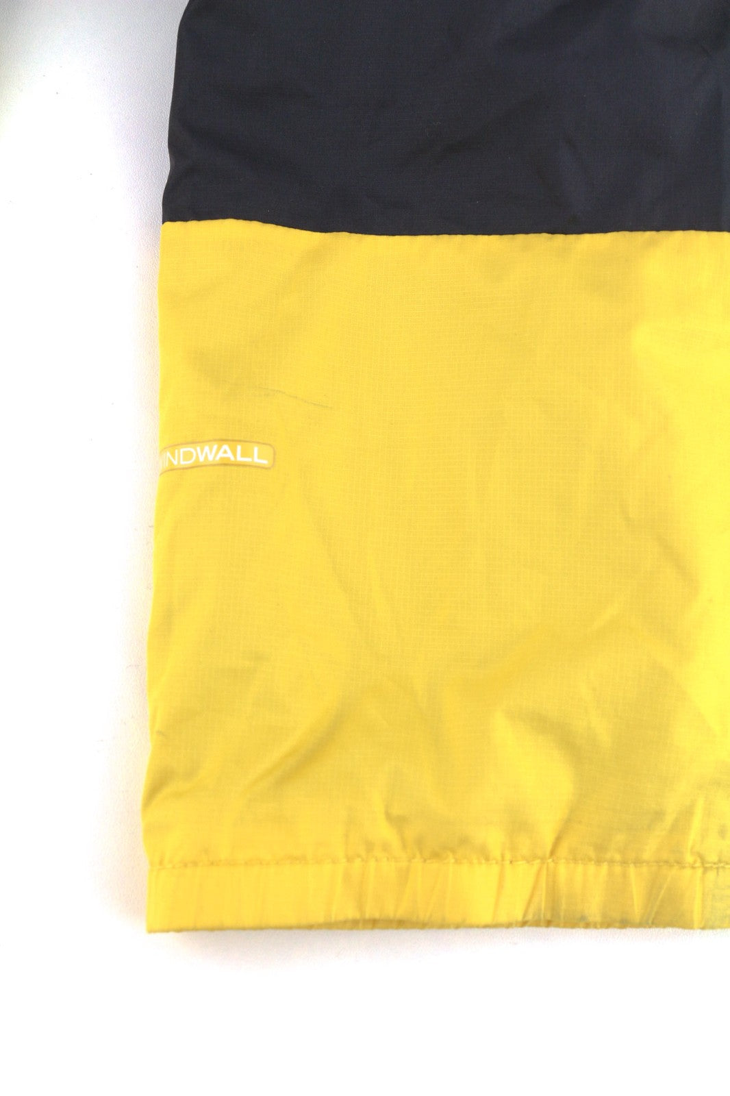 THE NORTH FACE Women's Jacket XL T93YH6 Black Yellow Lined Anorak Hooded Zip