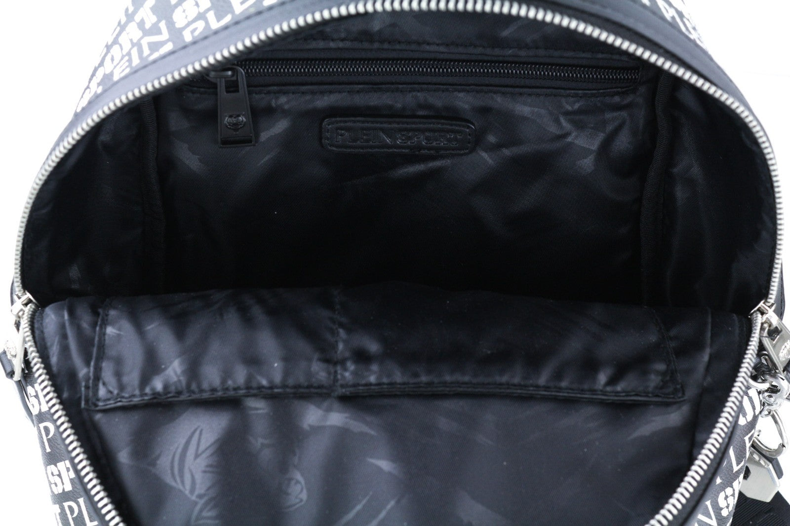 PHILIPP PLEIN moteriška kuprinė, vieno dydžio, „Red Hill“ metalinis žavesio rankinukas su dviguba rankena 