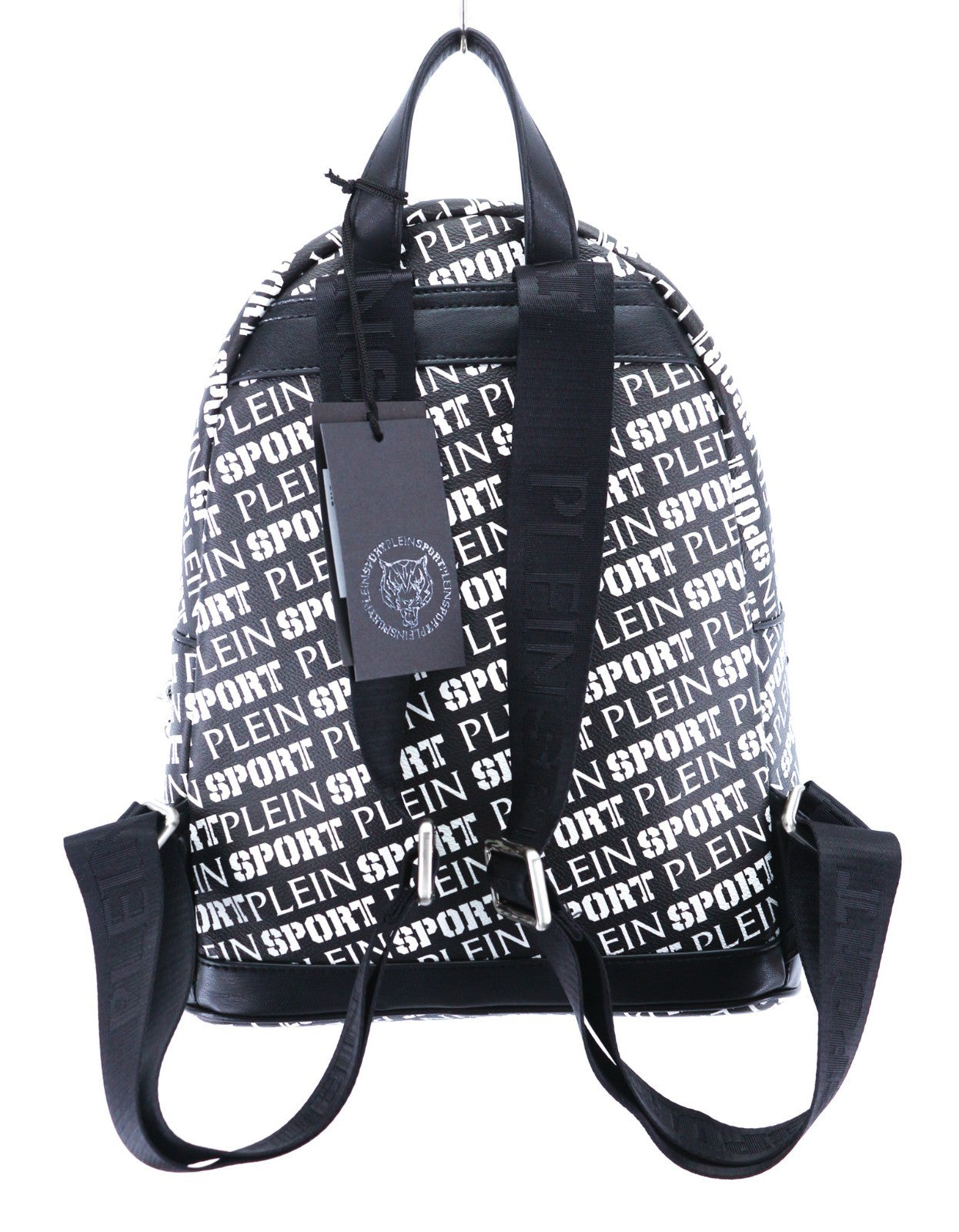 PHILIPP PLEIN moteriška kuprinė, vieno dydžio, „Red Hill“ metalinis žavesio rankinukas su dviguba rankena 