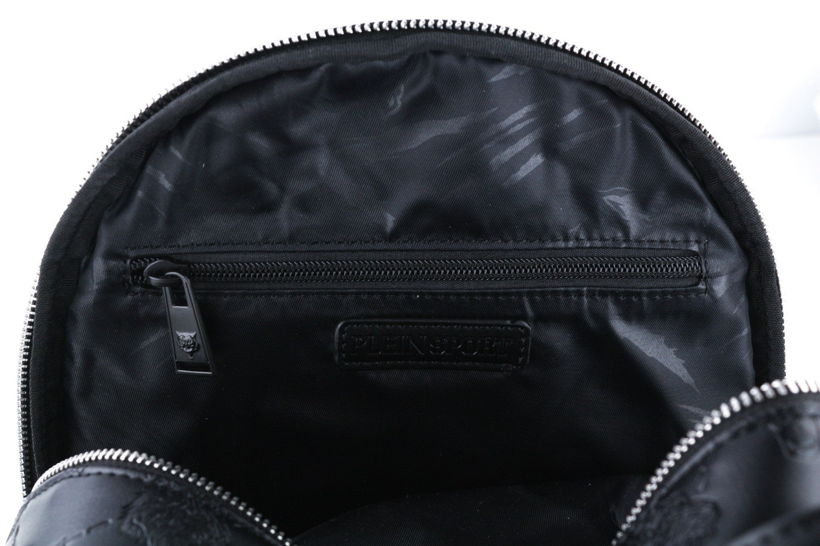 PHILIPP PLEIN moteriška kuprinė, vieno dydžio, Lindsey, juoda, su pamušalu, kišene ir dviem rankenomis 