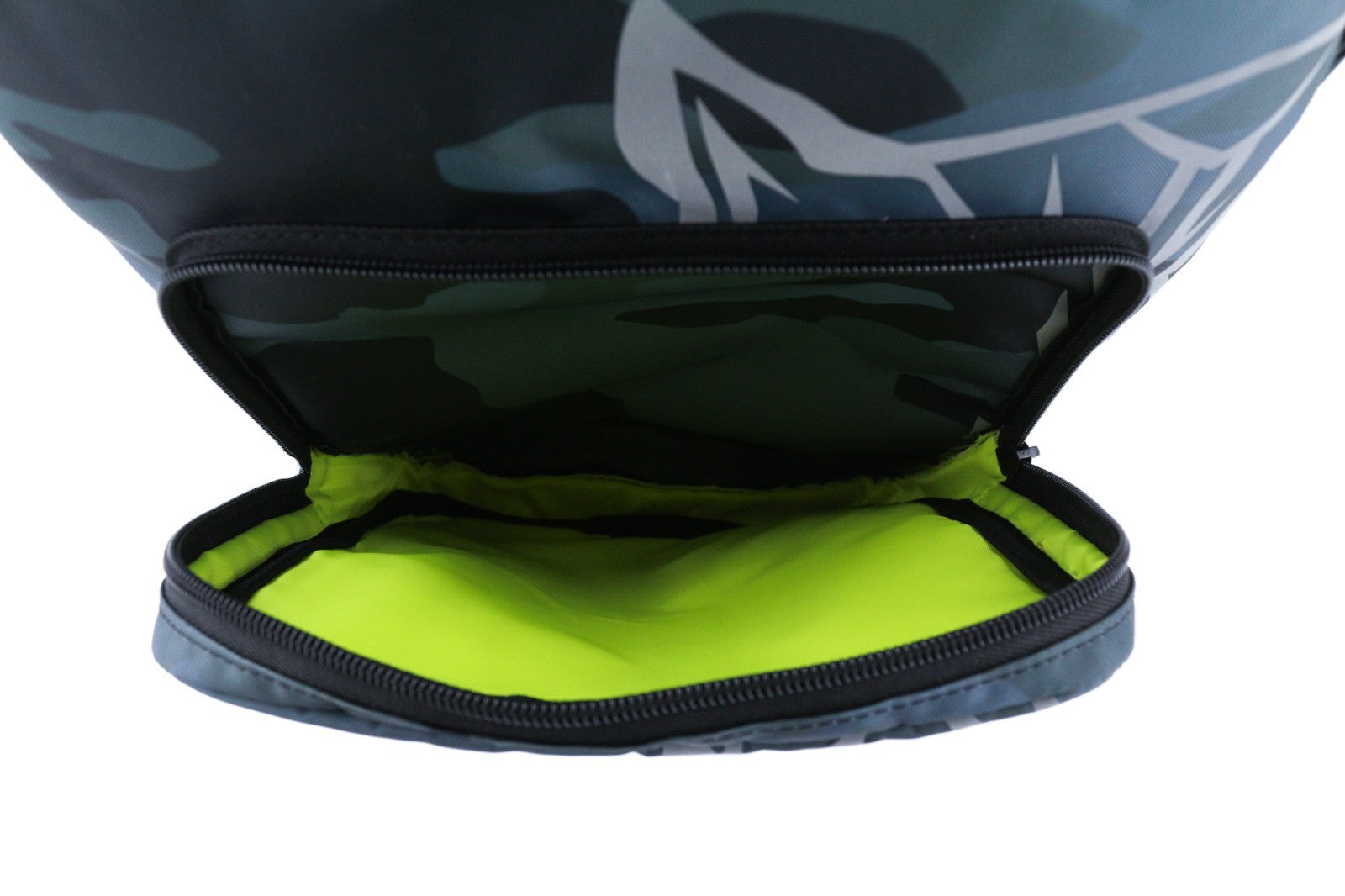 PHILIPP PLEIN vyriška kuprinė, vieno dydžio, „Philadelphia“ kamufliažinė, su dviem rankenomis ir užtrauktuku. 