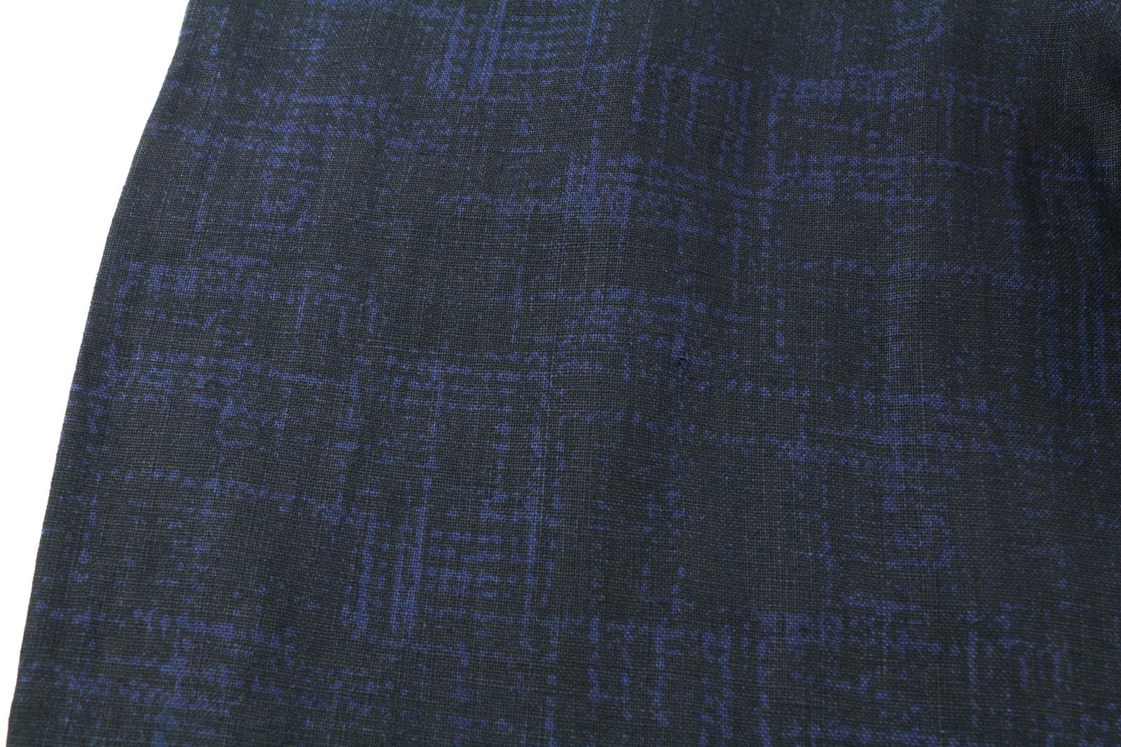 Vyriškos kelnės OFF-WHITE W31 lino mišinio, juodos, mėlynos, maišytos, klostytos, siaurėjančios, RRP600 