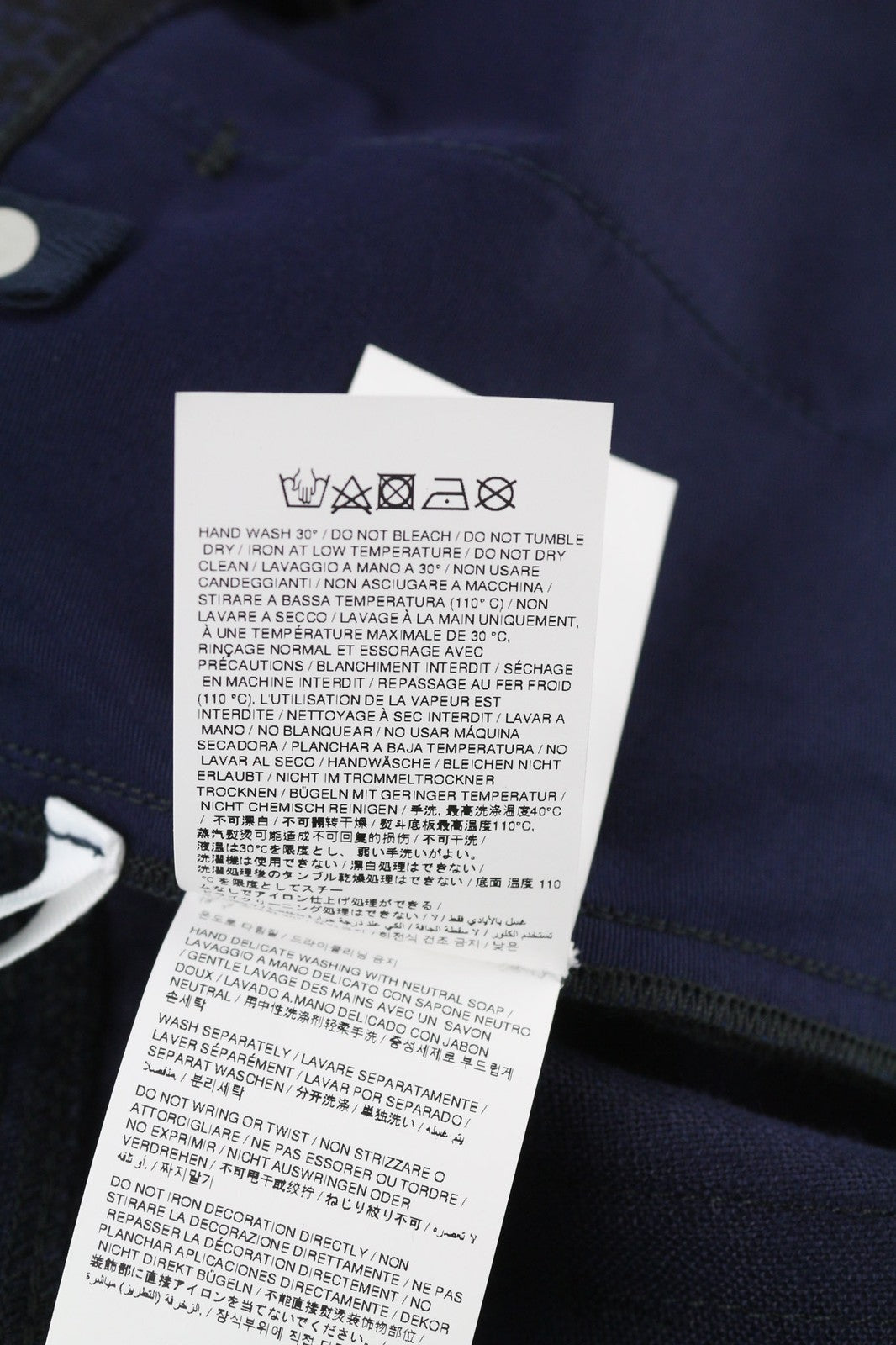 Vyriškos kelnės OFF-WHITE W31 lino mišinio, juodos, mėlynos, maišytos, klostytos, siaurėjančios, RRP600 