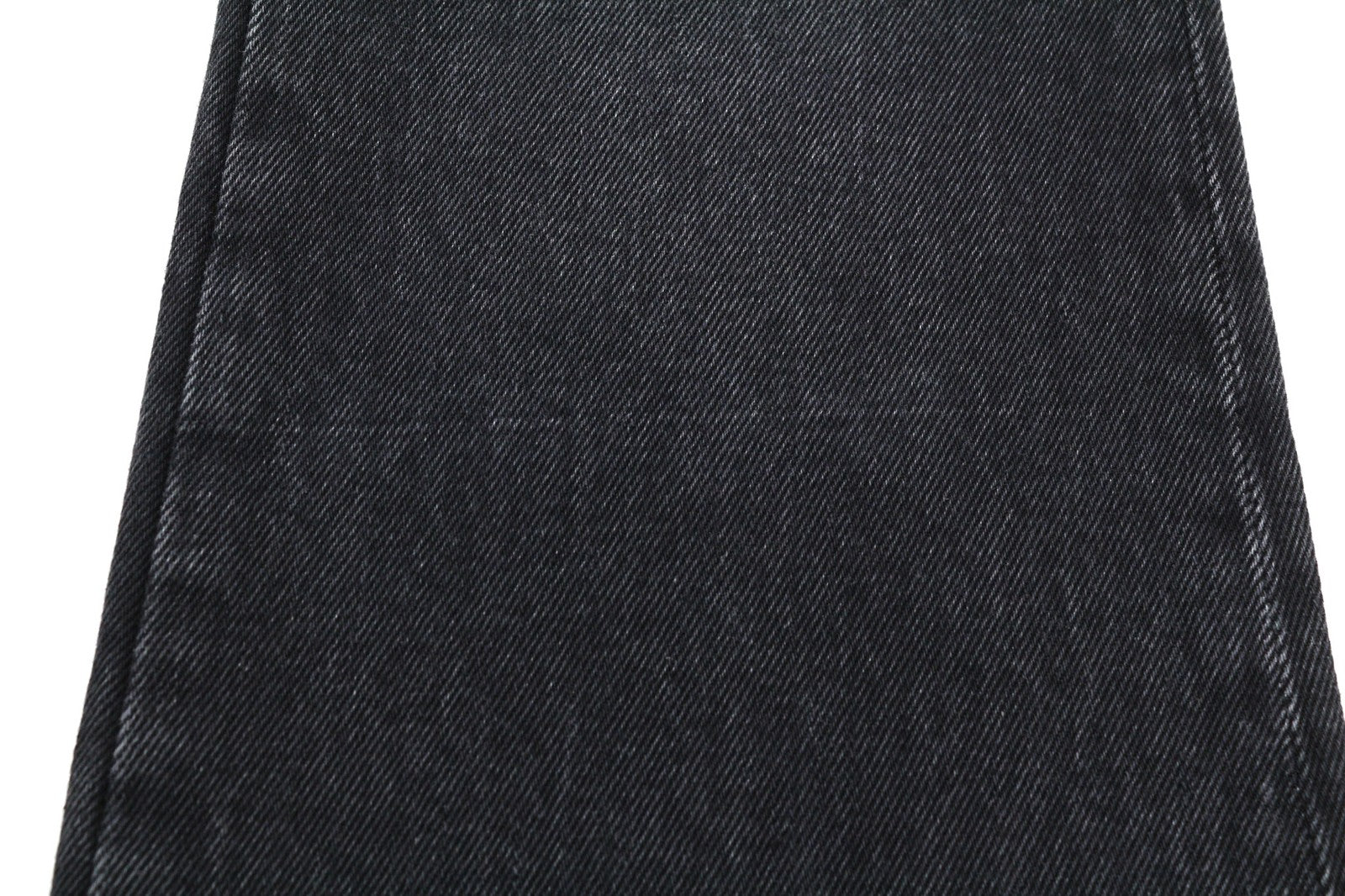 OFF-WHITE Women's Jeans W28 Black Slim Flare Vintage Pure Cotton Denim Casual