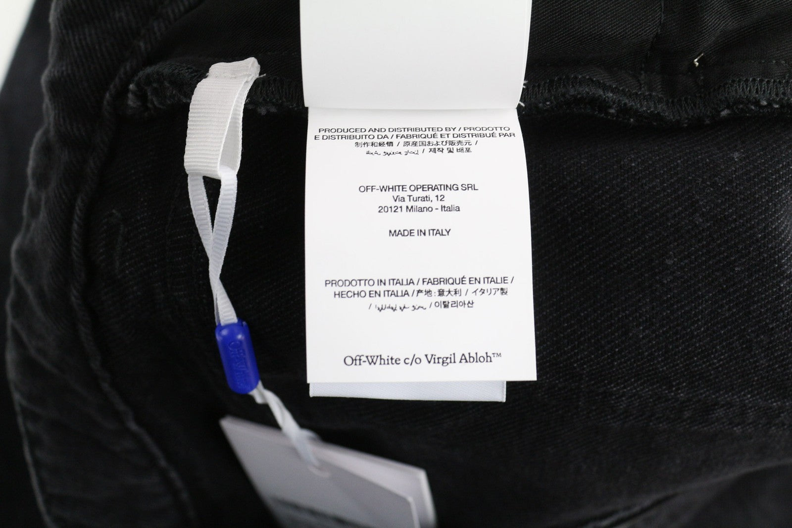 OFF-WHITE Women's Jeans W28 Black Slim Flare Vintage Pure Cotton Denim Casual