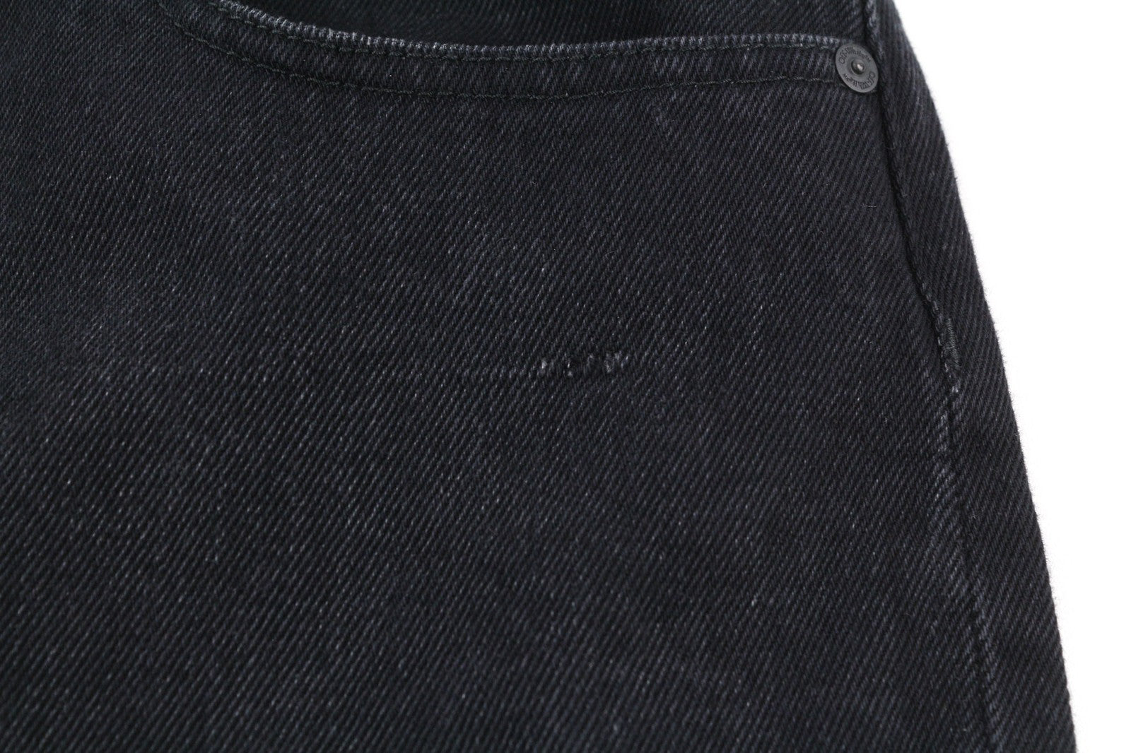 OFF-WHITE Women's Jeans W28 Meteor Cut-Out Straight Fit Black Cotton RRP575