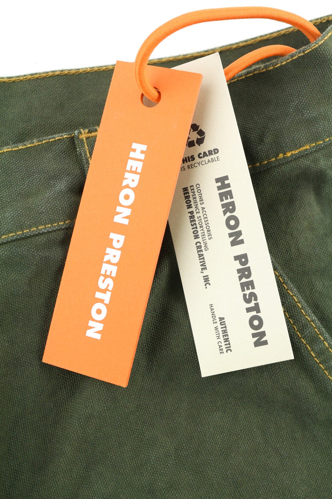 HERON PRESTON vyriškos kelnės, žalios, įprasto kirpimo, laisvalaikio, kasdienai, RRP 450 