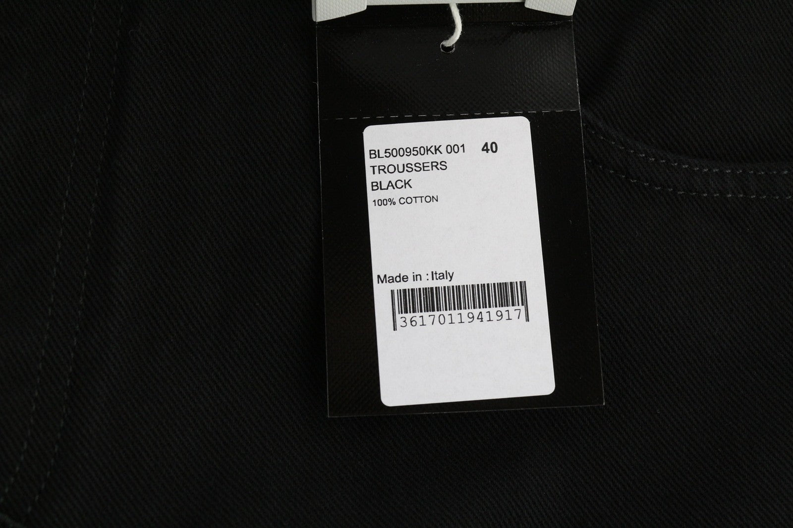 GIVENCHY Men's Jeans 40 Black Straight Pure Cotton Logo Zip-Up Denim