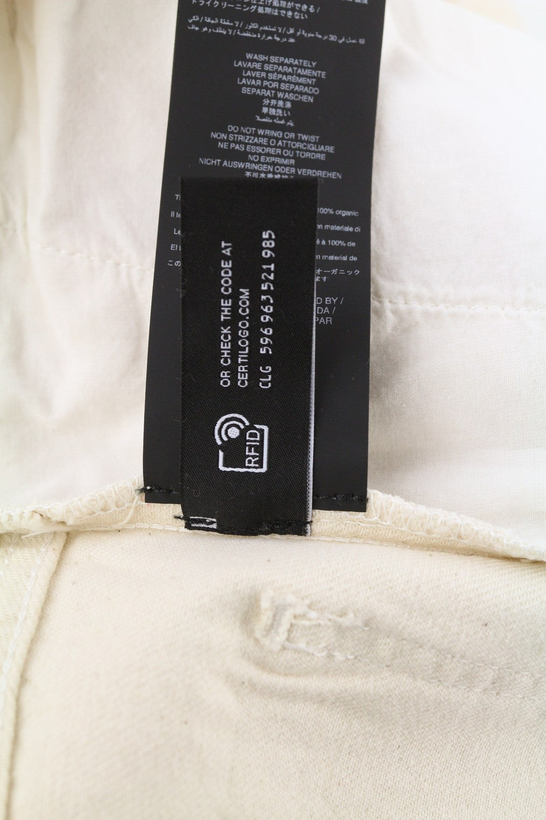 ALANUI Women's Jeans W24 Bright Hues Beige Brown Zip-Up Wide Pants RRP599