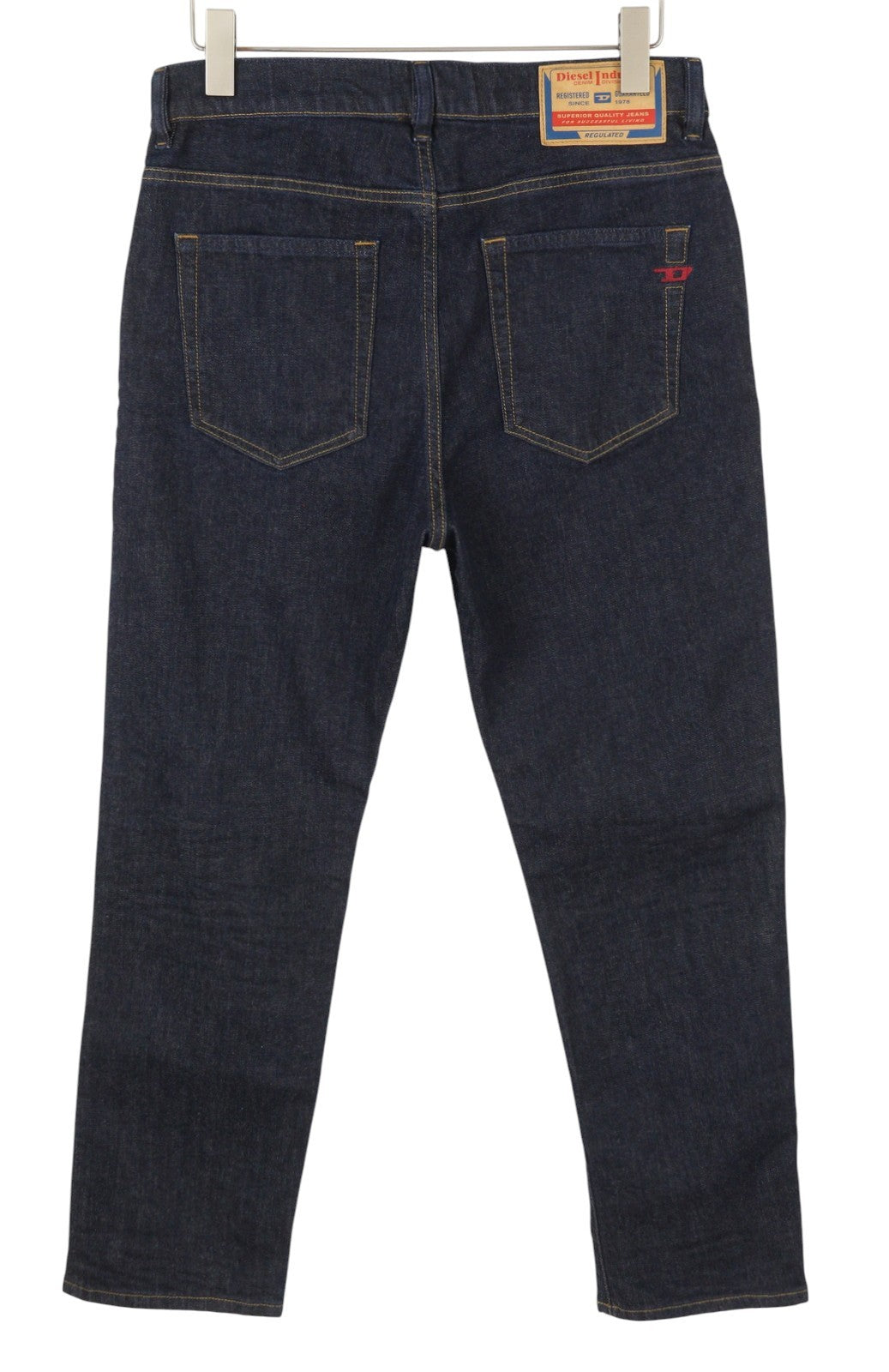 DIESEL 2020 D-Viker RM040 Men Jeans W31/L30 Dark Blue Stretch Straight Button