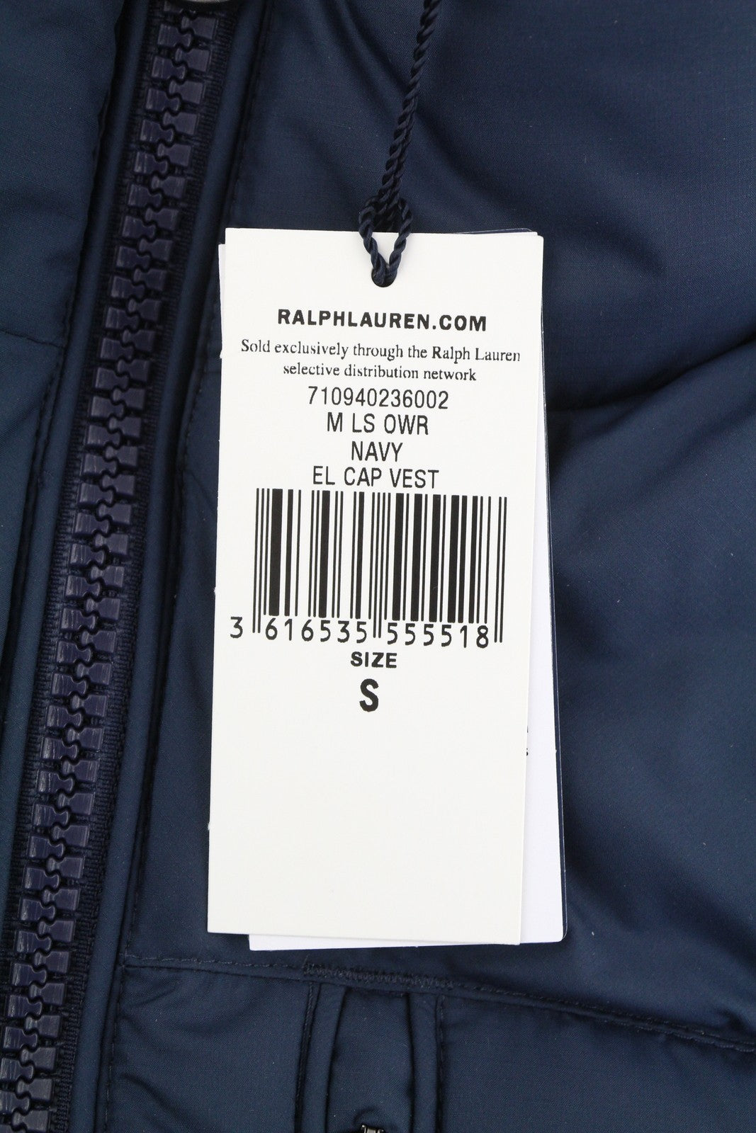 RALPH LAUREN El Cap vyriška liemenė S mėlyna dygsniuota pūkinė liemenė RRP439 