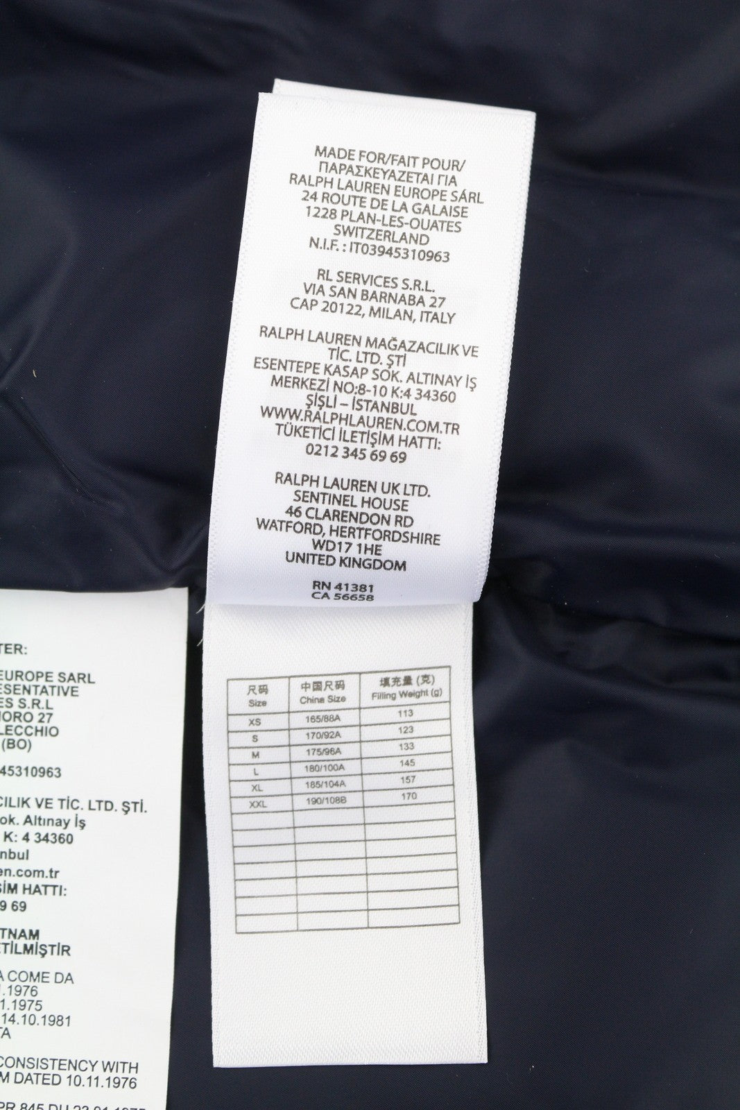 RALPH LAUREN El Cap vyriška liemenė S mėlyna dygsniuota pūkinė liemenė RRP439 