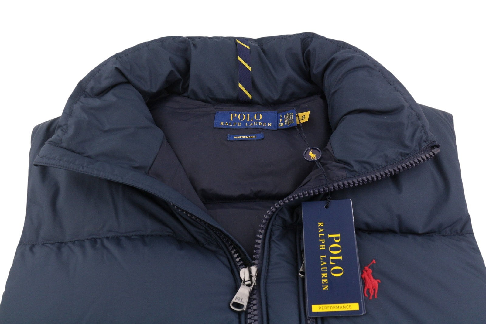 RALPH LAUREN El Cap vyriška liemenė S mėlyna dygsniuota pūkinė liemenė RRP439 