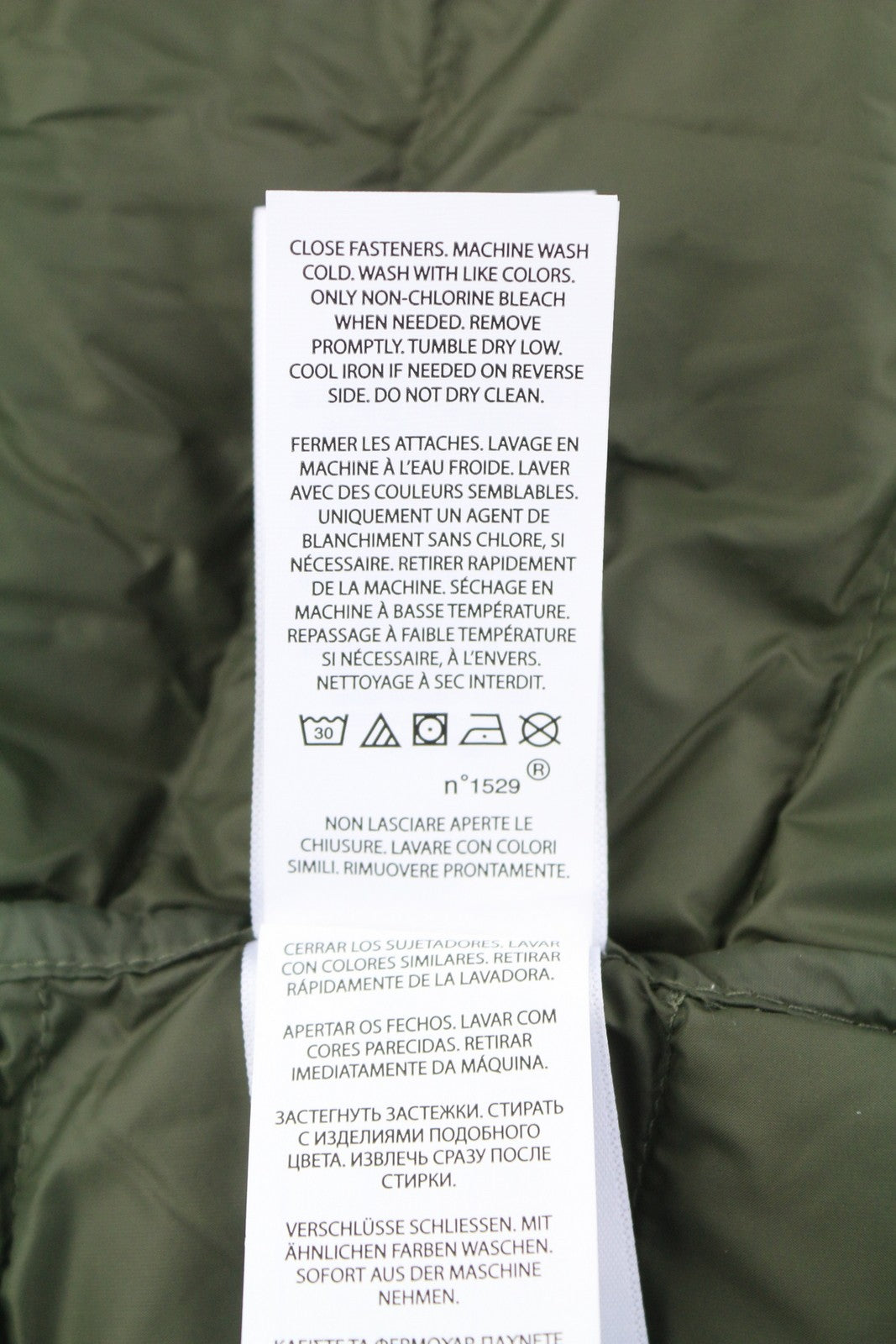 RALPH LAUREN Terra vyriška liemenė, 2XL, žalia, dygsniuota, su paminkštintu užtrauktuku, RRP439 