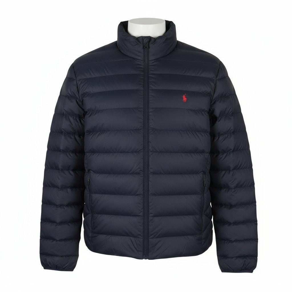 RALPH LAUREN Terra vyriška striukė, 2XL, mėlyna, dygsniuota, pūkuota, su pamušalu, RRP 350 