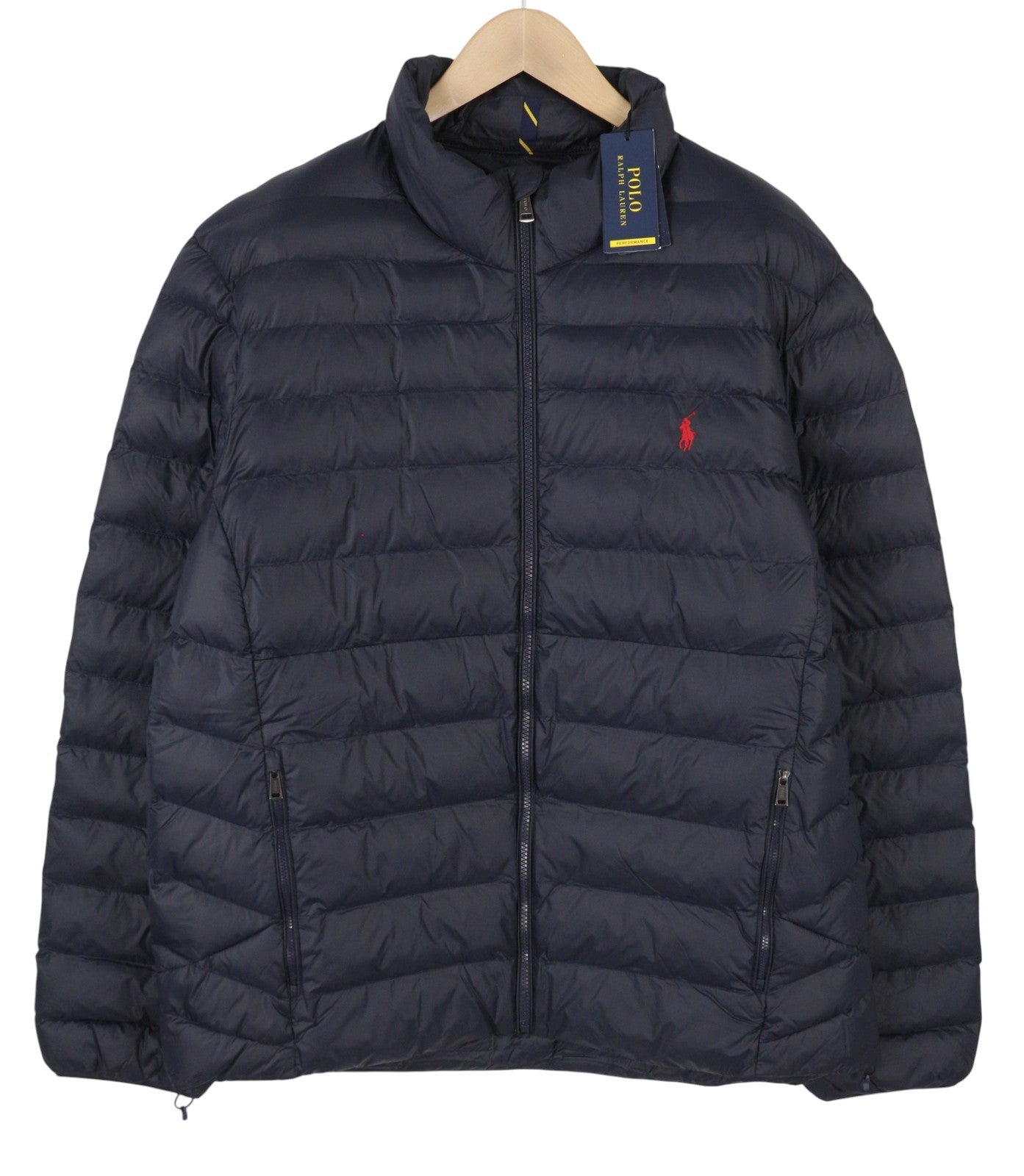 RALPH LAUREN Terra vyriška striukė, 2XL, mėlyna, dygsniuota, pūkuota, su pamušalu, RRP 350 