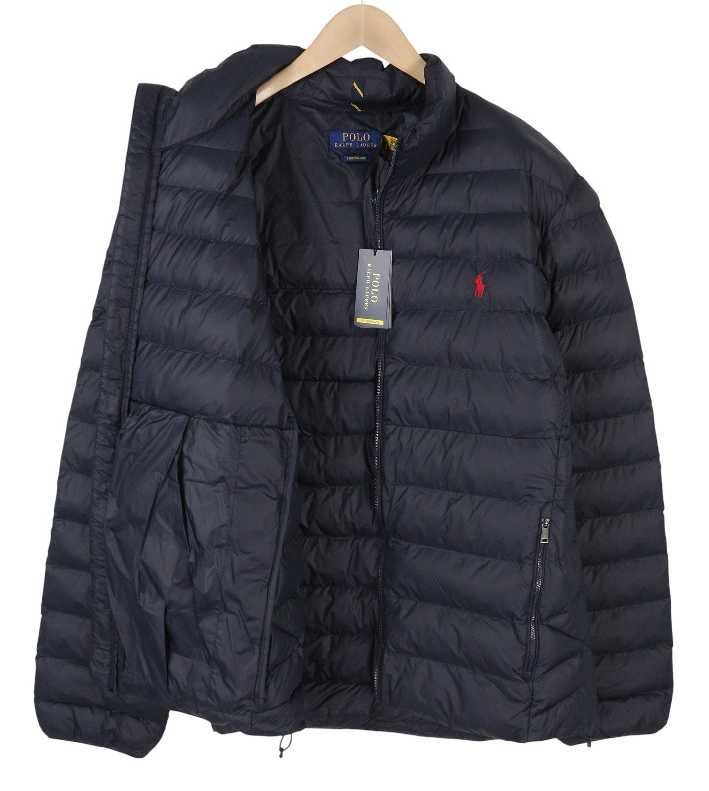 RALPH LAUREN Terra vyriška striukė, 2XL, mėlyna, dygsniuota, pūkuota, su pamušalu, RRP 350 