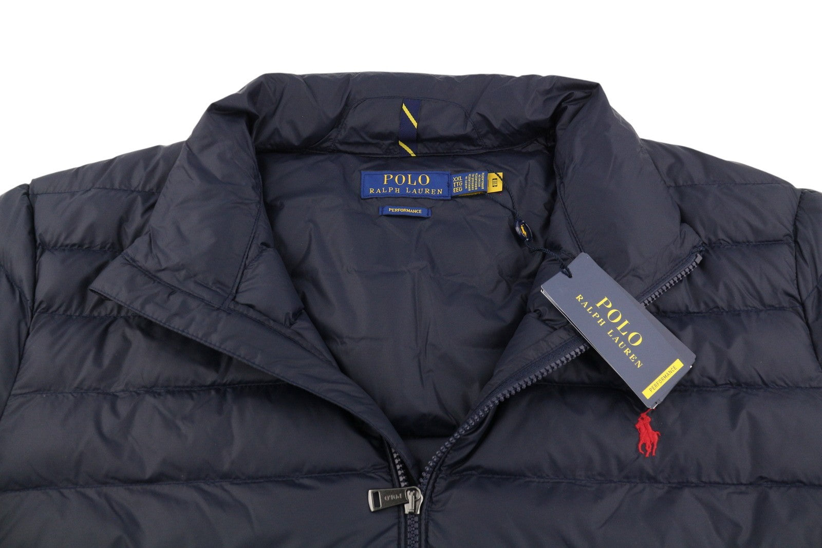 RALPH LAUREN Terra vyriška striukė, 2XL, mėlyna, dygsniuota, pūkuota, su pamušalu, RRP 350 