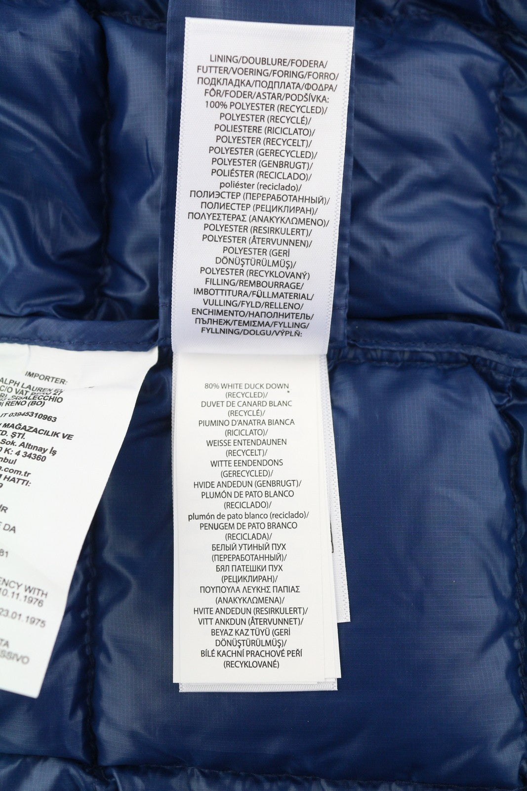 RLX RALPH LAUREN Dalston Men Jacket L Blue Pertex Quantum Down Filled RRP460