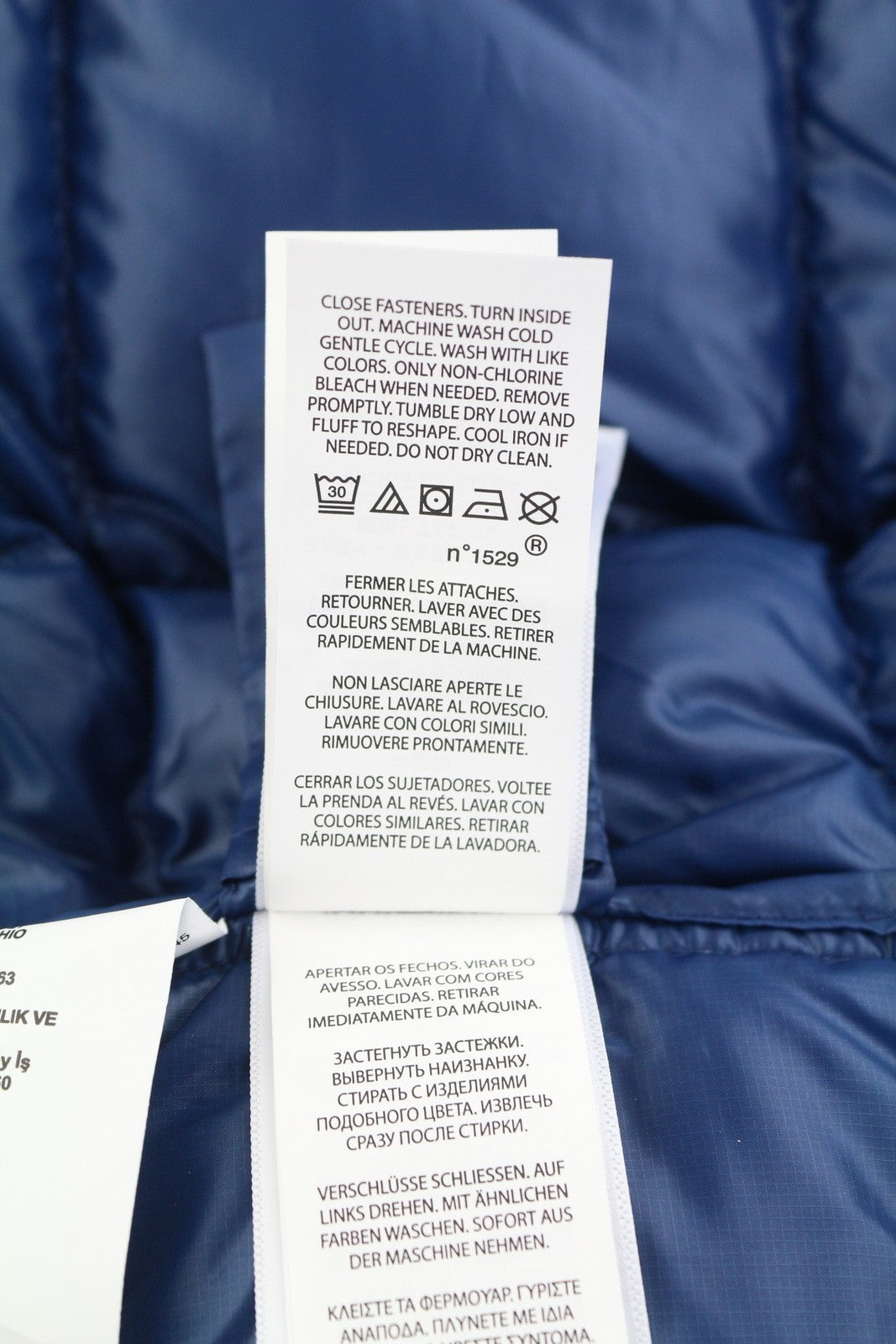 RLX RALPH LAUREN Dalston vyriška striukė L, mėlyna, su Pertex Quantum pūkų užpildu, RRP460 