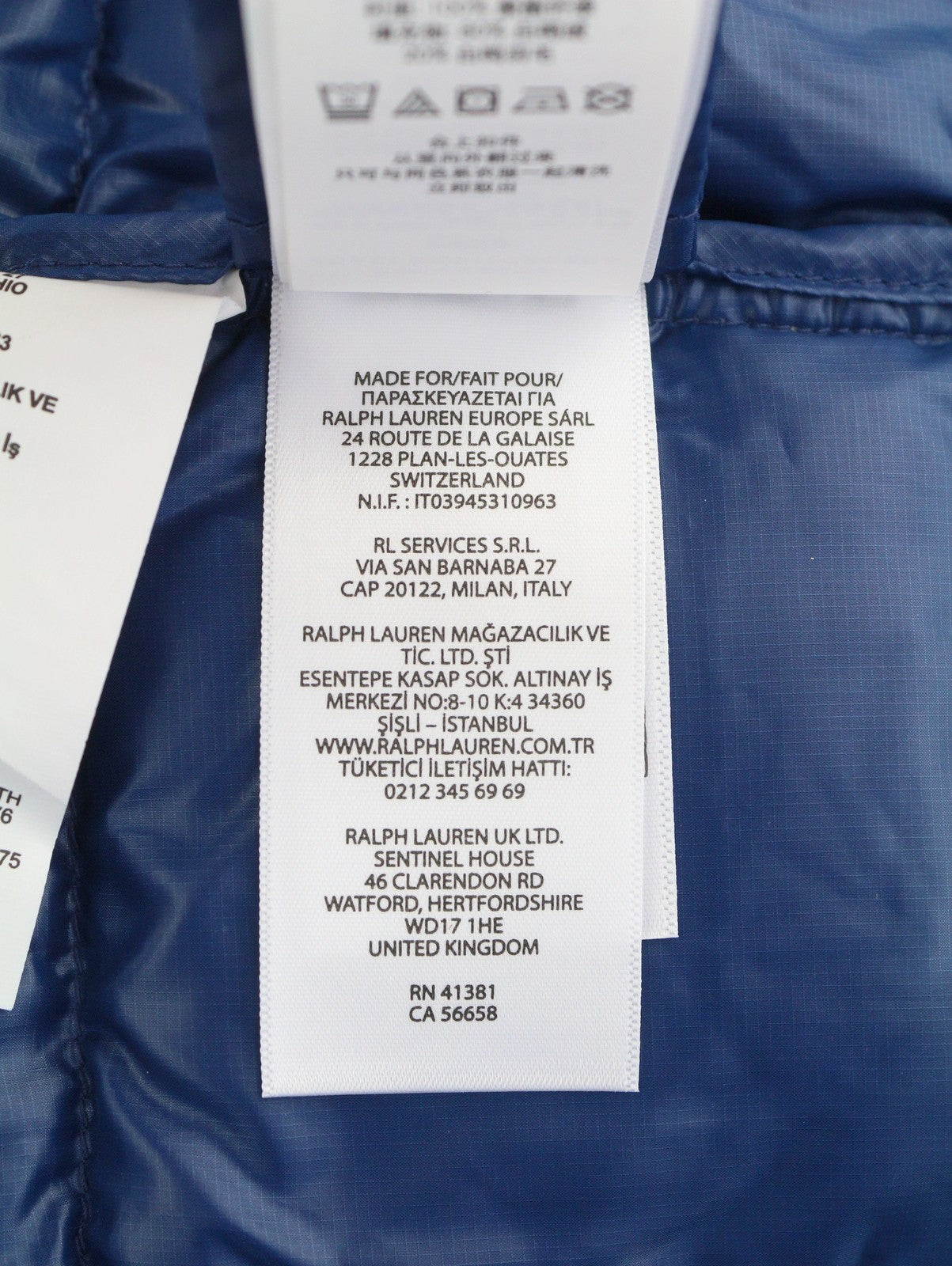 RLX RALPH LAUREN Dalston Men Jacket L Blue Pertex Quantum Down Filled RRP460