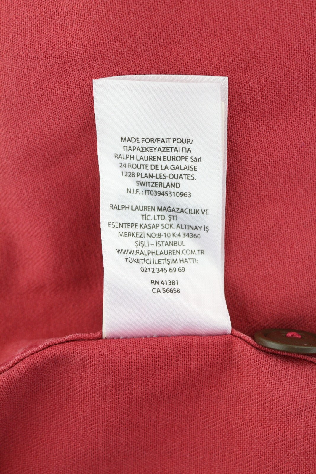 RALPH LAUREN vyriški marškinėliai M, raudoni, išblukę, klasikinio kirpimo, su sagomis užsegamomis kišenėmis, laisvalaikio stiliaus. 