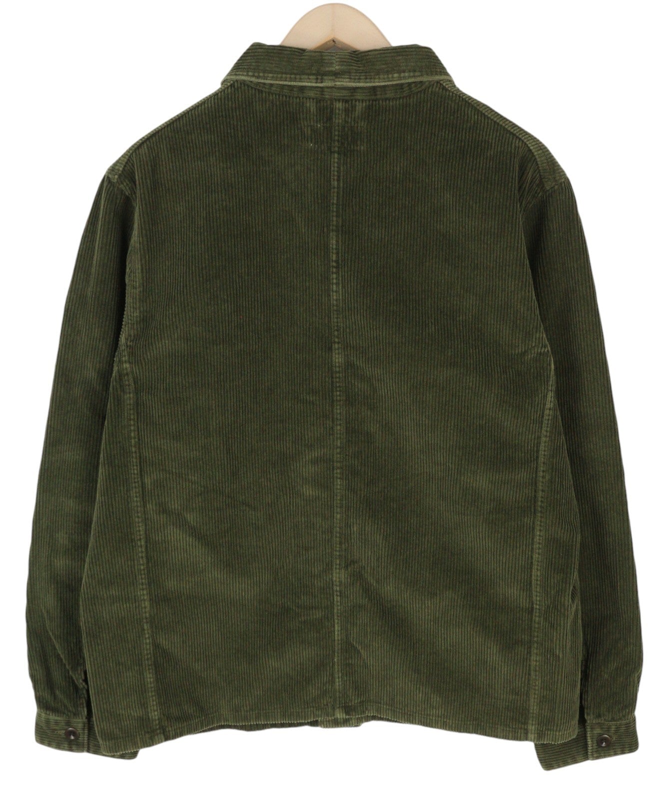 RALPH LAUREN vyriški marškinėliai M žali velveto marškinėliai su sagomis užsegamomis kišenėmis ir logotipu. 