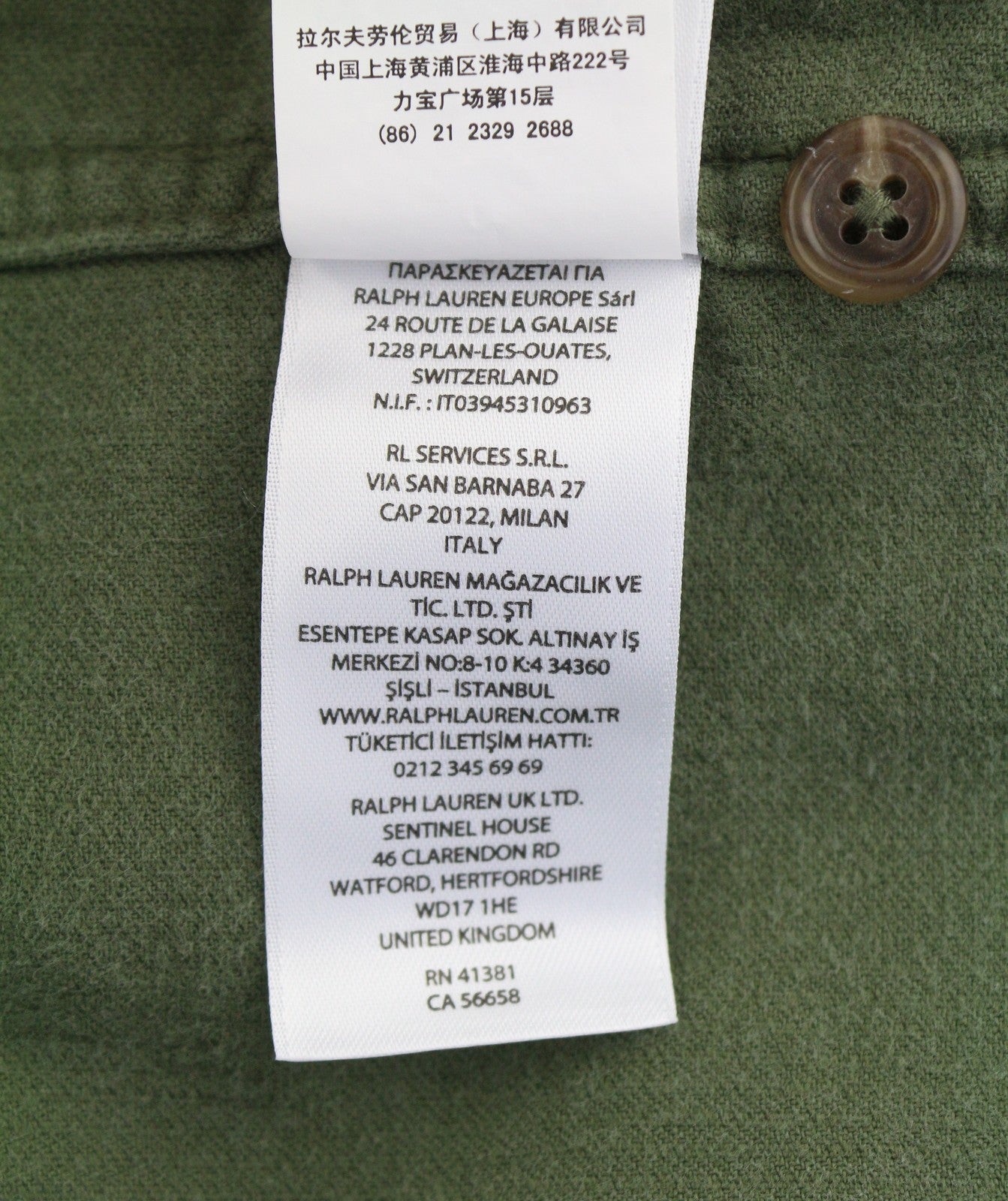 RALPH LAUREN vyriški marškinėliai M žali, velveto, klasikinio kirpimo, su užtaisytomis kišenėmis, laisvalaikio stiliaus. 