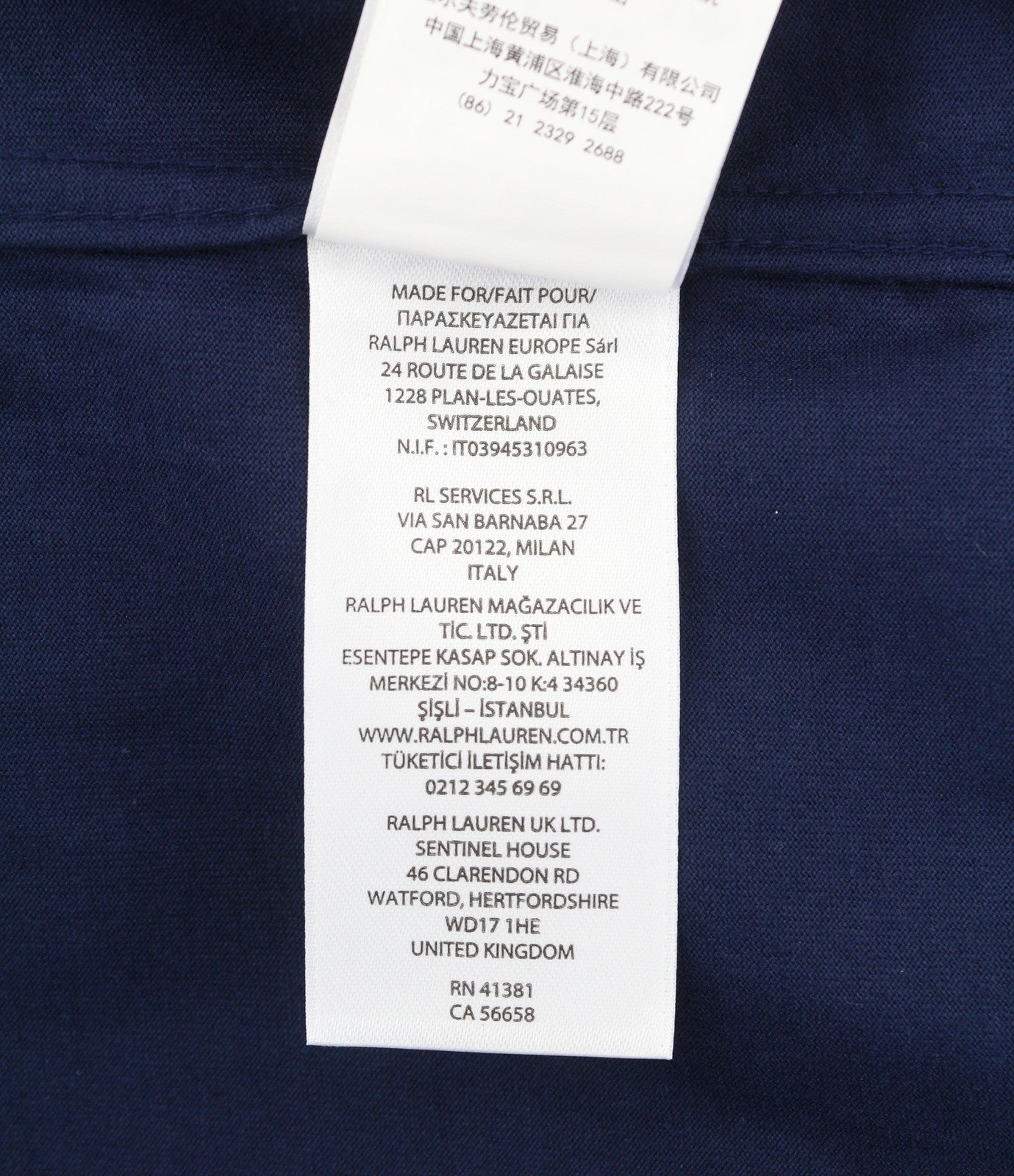 RALPH LAUREN vyriški marškinėliai L dydžio tamsiai mėlyni su iškirpte ir siuvinėtu logotipu RRP160 