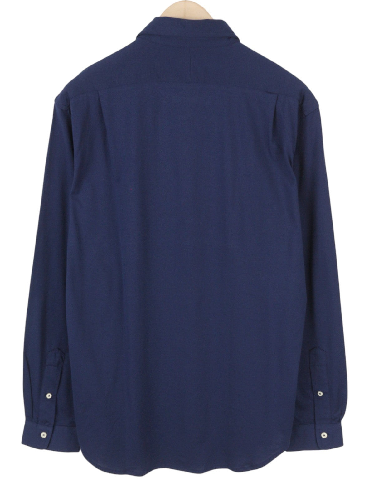 RALPH LAUREN vyriški marškinėliai L dydžio tamsiai mėlyni su iškirpte ir siuvinėtu logotipu RRP160 