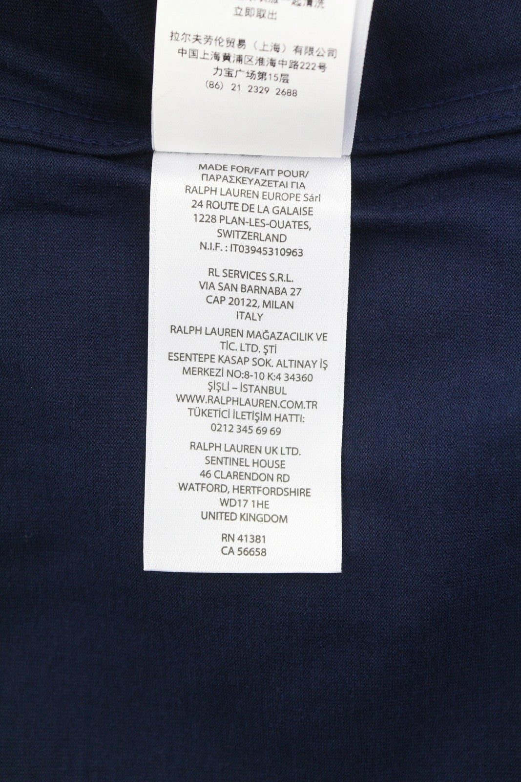 RALPH LAUREN vyriški marškinėliai M tamsiai mėlyni iškirpti su sagomis ir siuvinėtu logotipu RRP160 