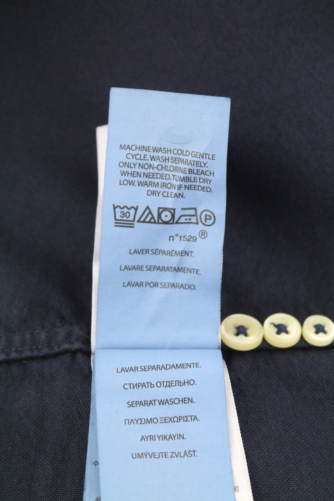 RALPH LAUREN „Core Replen“ vyriški marškinėliai M, mėlyni, su sagomis, prigludę, laisvalaikio stiliaus, RRP159 