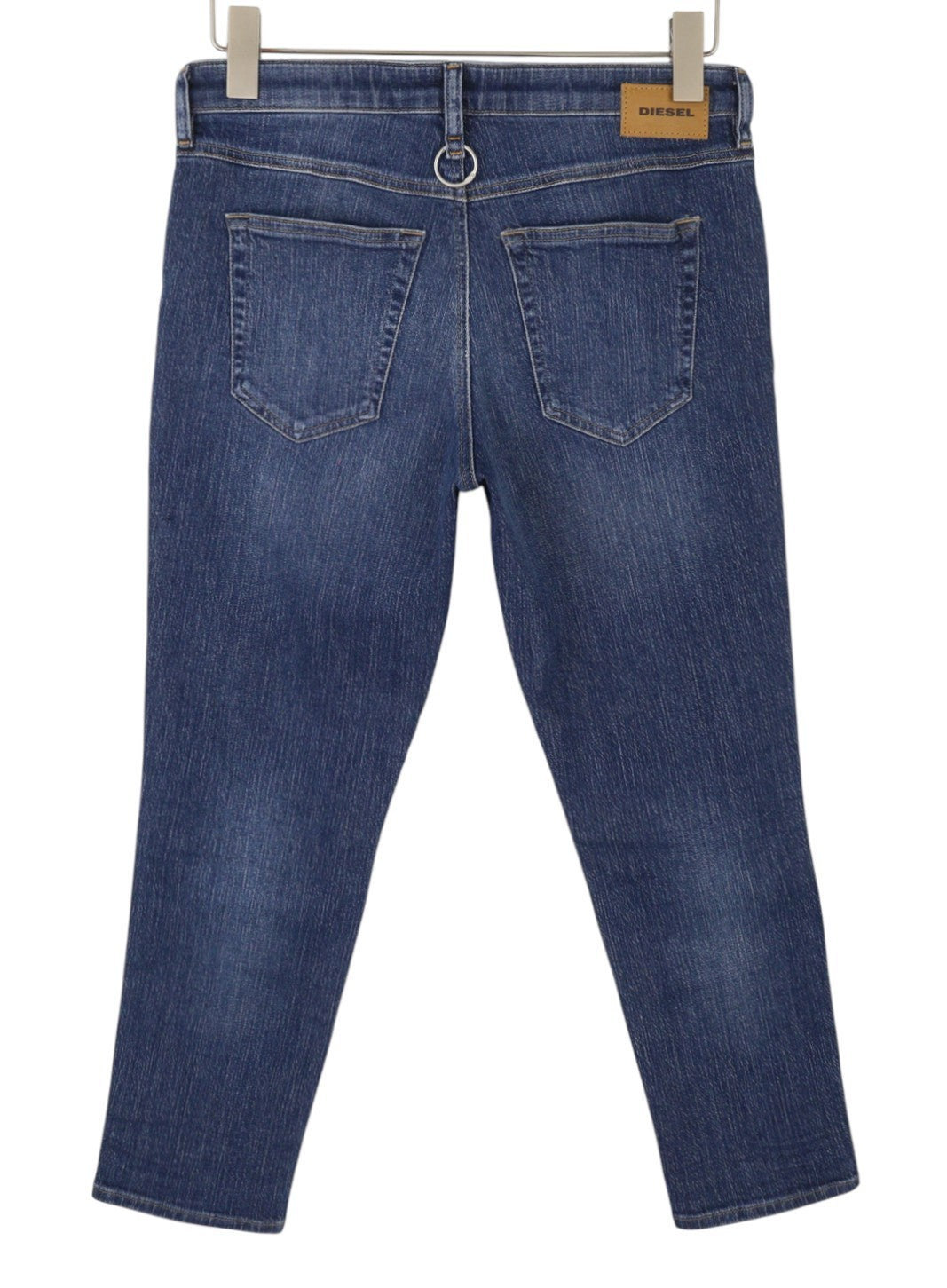 DIESEL Babhila 089AH moteriškos kelnės W29/L30 mėlynos išblukintos, plonos, aptemptos, tamprios 