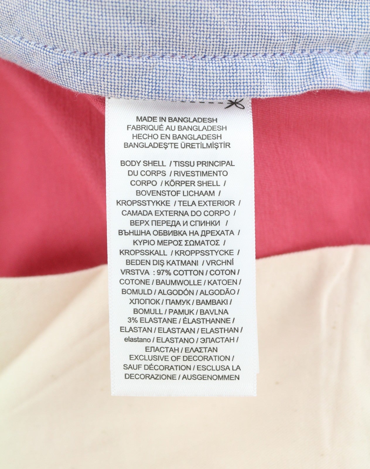 RALPH LAUREN Men Trousers W32/L32 Pink Chino Slim Stretch Zip Fly Logo RRP179