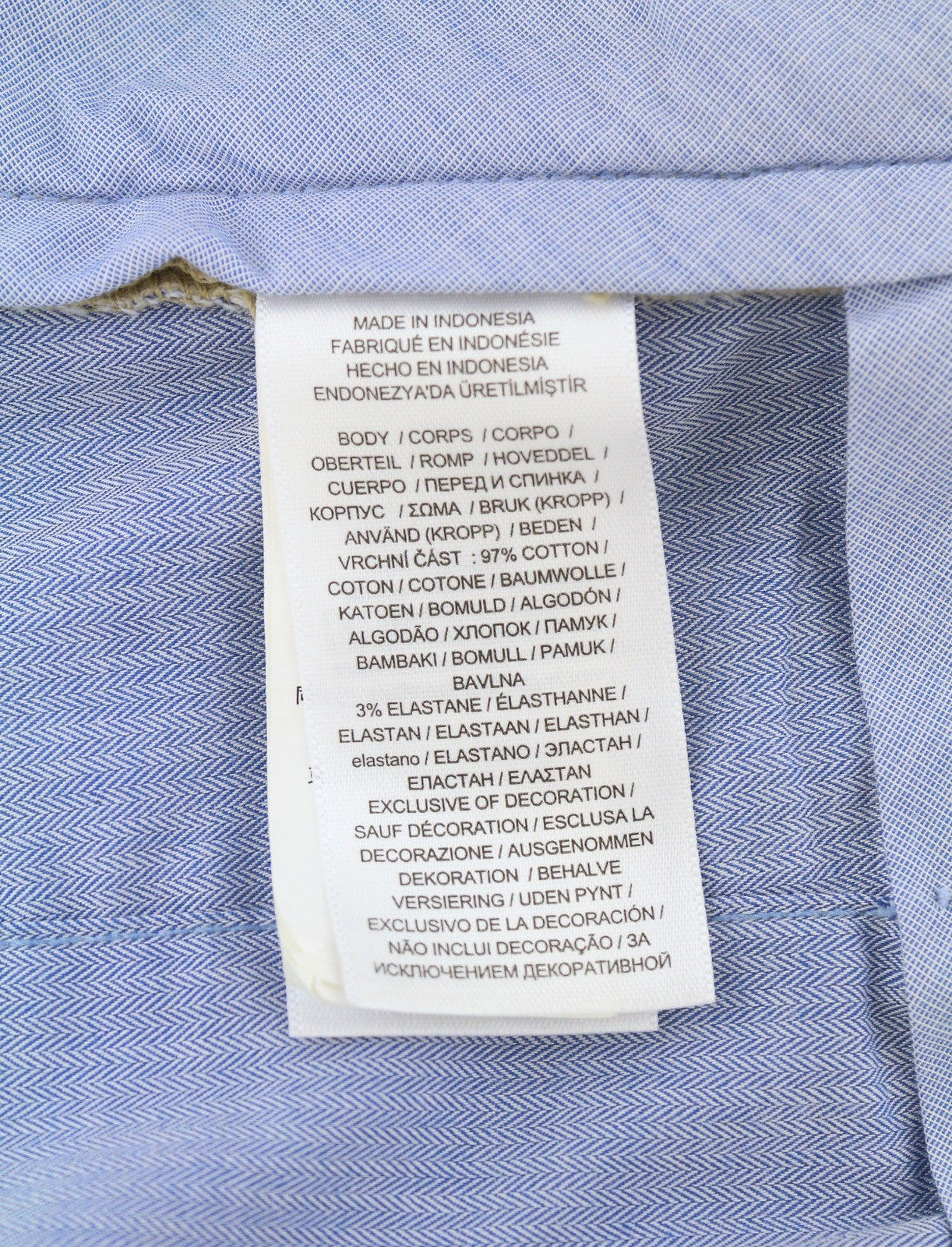 RALPH LAUREN Men Trousers W33/L32 Beige Chino Stretch Straight Fit Zip RRP179