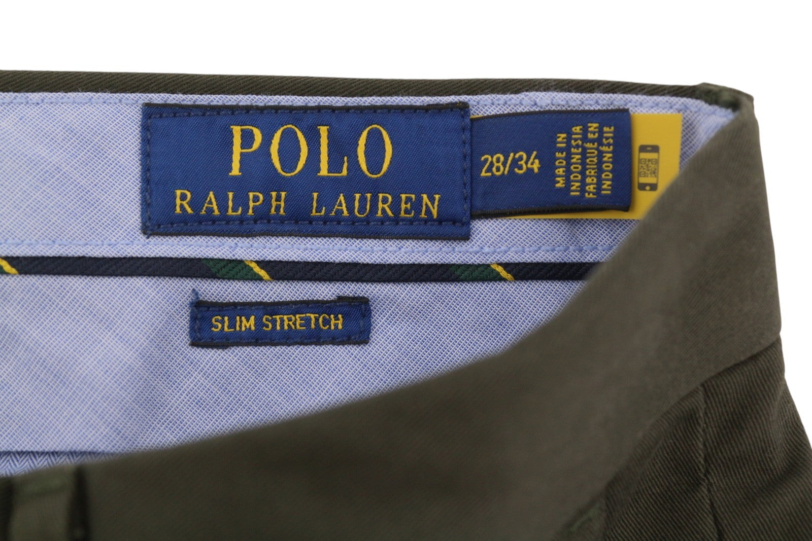 RALPH LAUREN Men Trousers W28/L34 Brown Chino Slim Stretch Low Waist RRP170