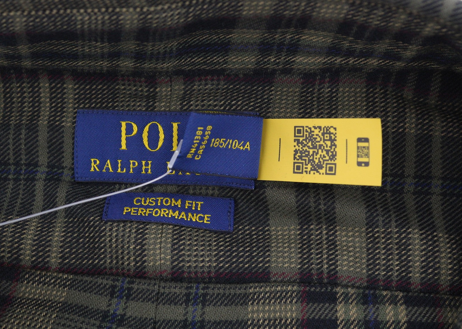 RALPH LAUREN vyriški marškinėliai, XL dydžio, žali, flanelės, languoti, individualiai pritaikyti, su sagomis. 